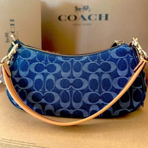 Coach Ashton bag in signature denim CY700 NWT - Picture 5 of 8